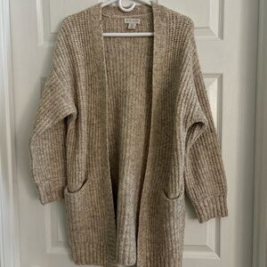 Cozy Knit Cardigan Sweater - Beige